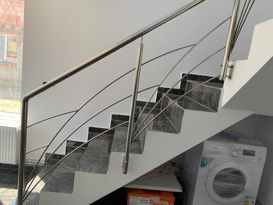 Balustrade inox si fier forjat