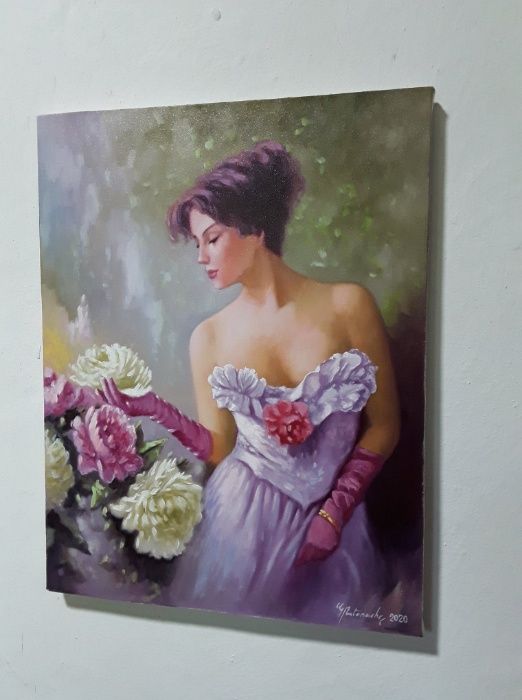 Tablou "Mireasma florilor" - ulei pe panza - 40x50 cm