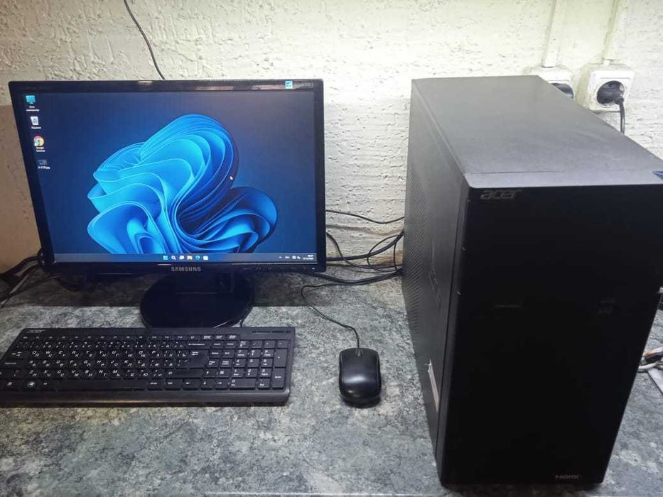 Компьютер i3 3.3GHz, Озу 6Gb, ssd 120Gb, жесткий диск 500Gb