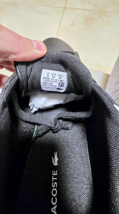 Adidasi sneaker Lacoste, Carnaby Evo, marimea 43, piele