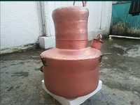 80 litri cazan cu motor cu racitor merge cu lemn sau gaz cu pereti 2.5