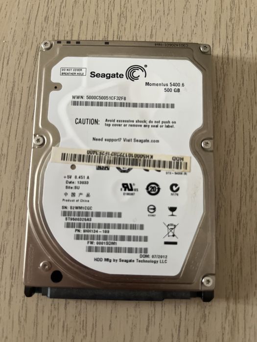 Vand HDD laptop, testat.