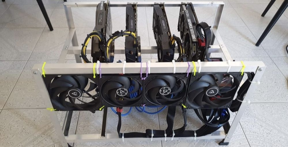 Mining Rig 4 броя 1080ti