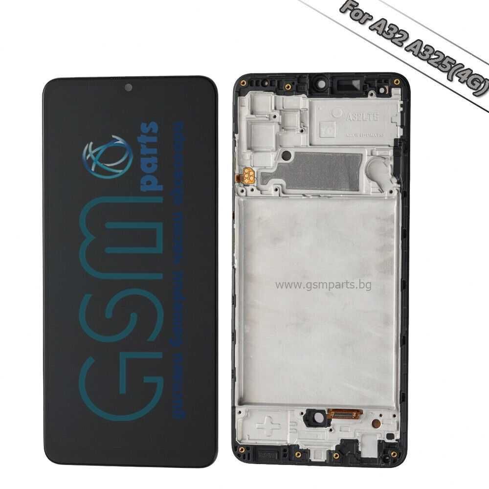 Дисплей + Тъч Скрийн + Рамка за Samsung Galaxy A32 4G + Подарък Лепило