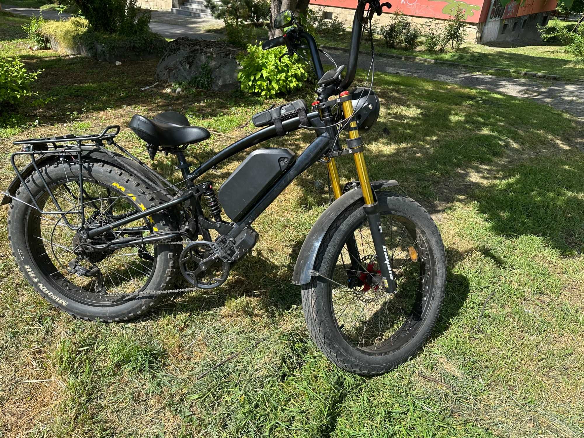 Electric Bike 1000W Rear Motor 20" Fat Tire Battery 48V 24Ah/1150Wh