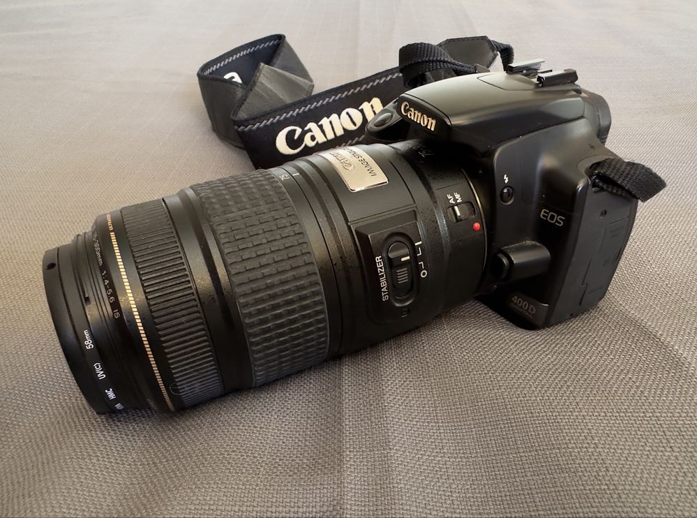 Canon EOS 400d с 2 лещи (кит + EF 75-300mm 4-5.6)