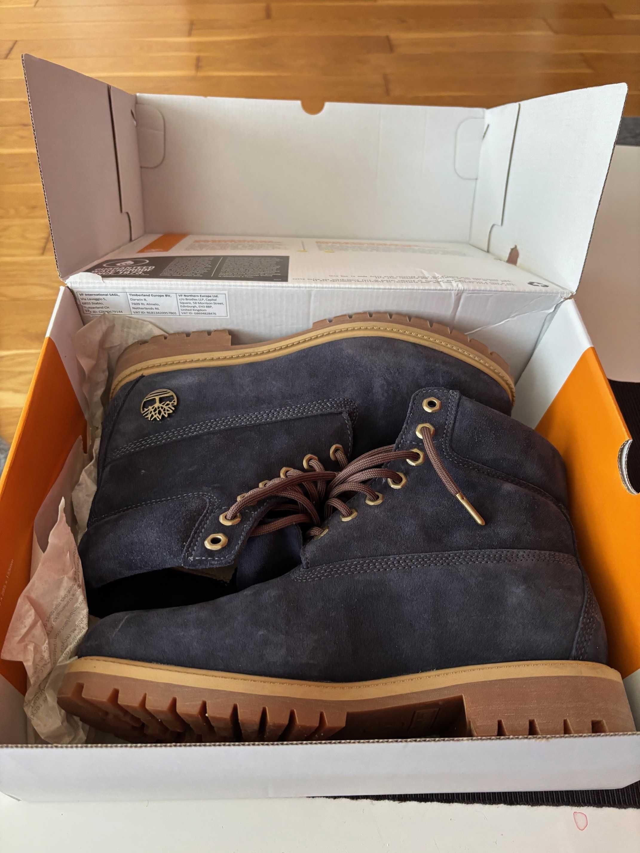 Мъжки сини велурени боти Timberland