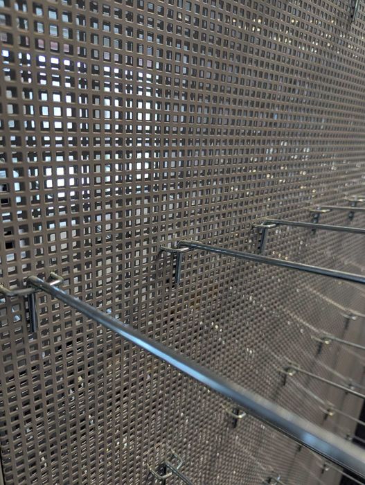 Set 100 carlige agatatoare pt. rafturi perforate, Lungime 30 cm,