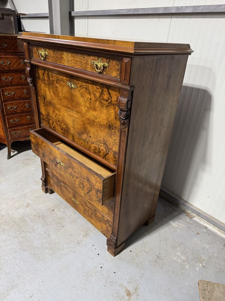 Secrerier biedermeier din lemn masiv