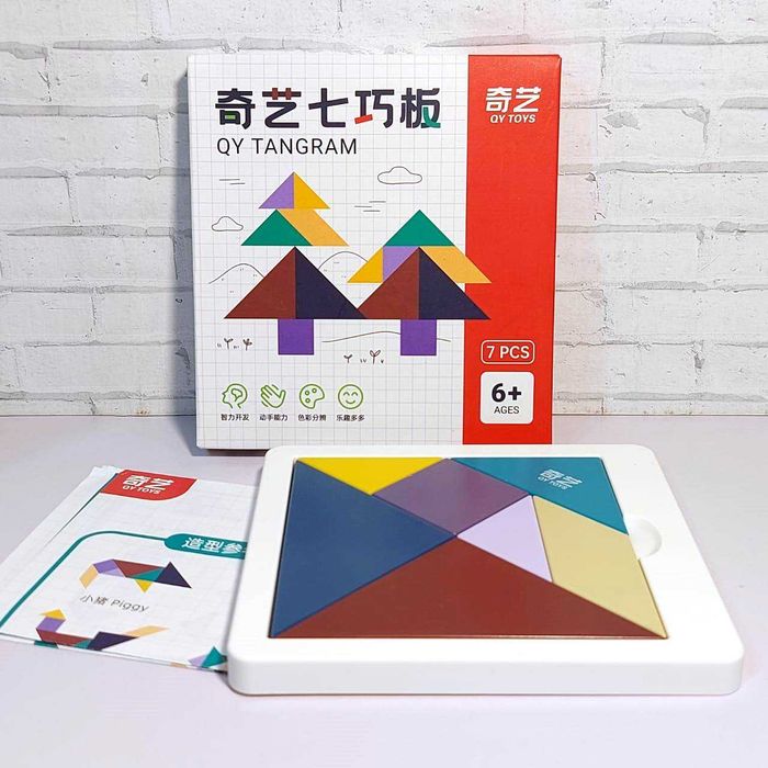Головоломка QiYi Tangram 7 pcs для школьников на логику