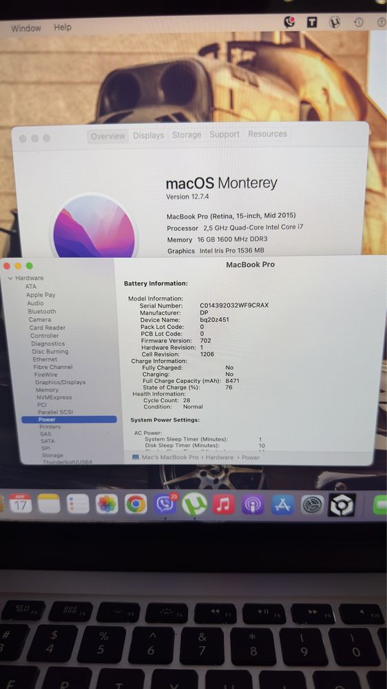 MacBook Pro Mid 2015 16GB/512GB