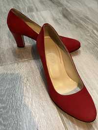 Pantofi de piele rosii marimea 36
