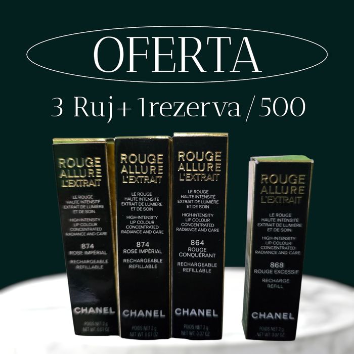 Chanel  Ruj 2×874,1×864 + Rezerva 868