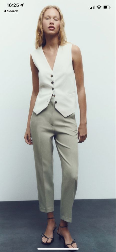 Панталони зелен, розов, зебра, горчица и корсет Zara Зара нови S M