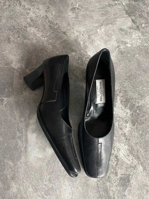 Pantofi de piele Madras – Made in Italy, negri, mărimea 36