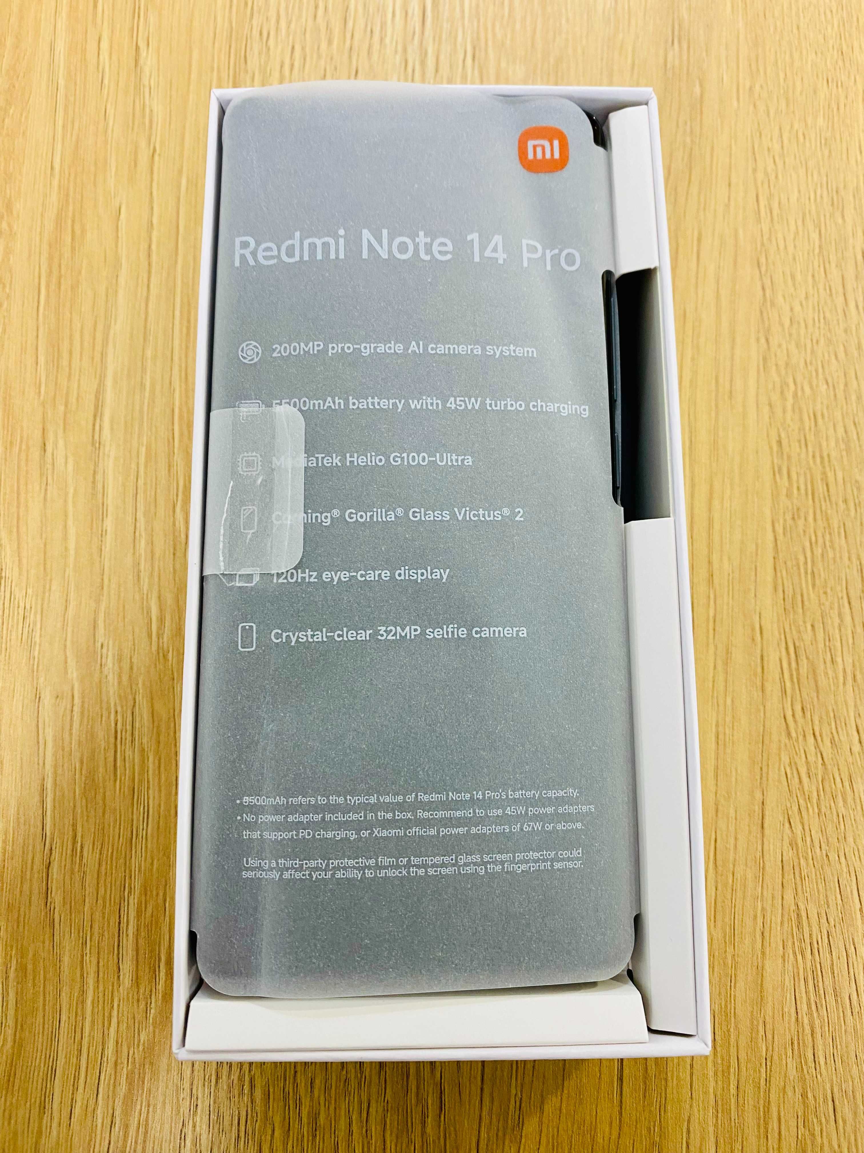 ЧИСТО НОВ !!! Xiaomi Note 14 Pro, 8GB RAM, 256GB, 5G, Midnight Black