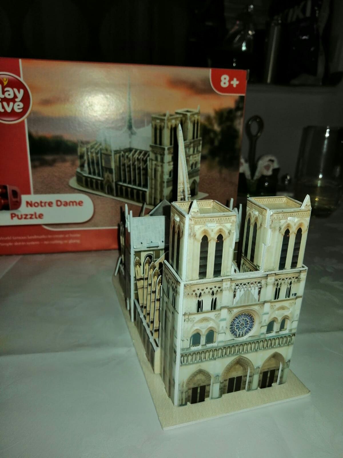 Catedrala notre dame puzzle 3 D jucarii copii jocuri bebe,