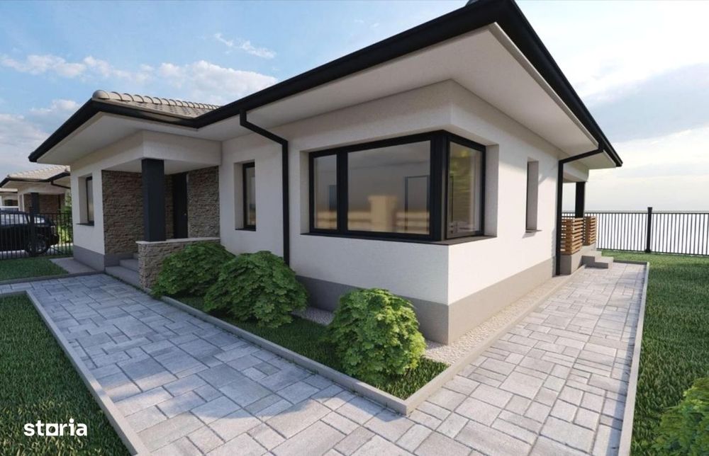 Casa pe un singur nivel,la cheie, 150 mp,teren 500 mp, in Sancrai