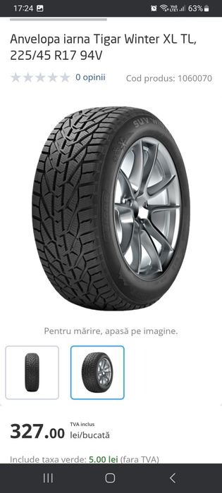 Anvelopa iarna 225 / 45 R17  94V