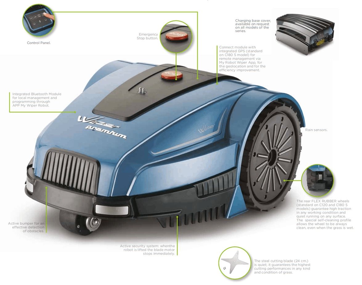 Robot gazon tuns iarba yard