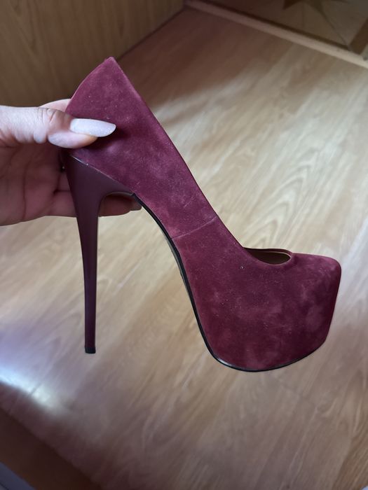 Pantofi dama petrecere toc/platforma inalta