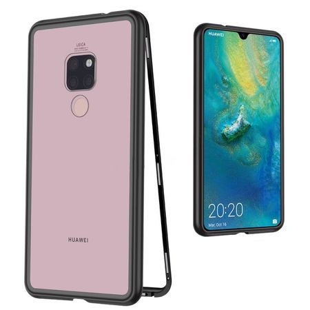 Husa Huawei MATE 20 Magnetica 360 grade Negru,cu spate din sticla