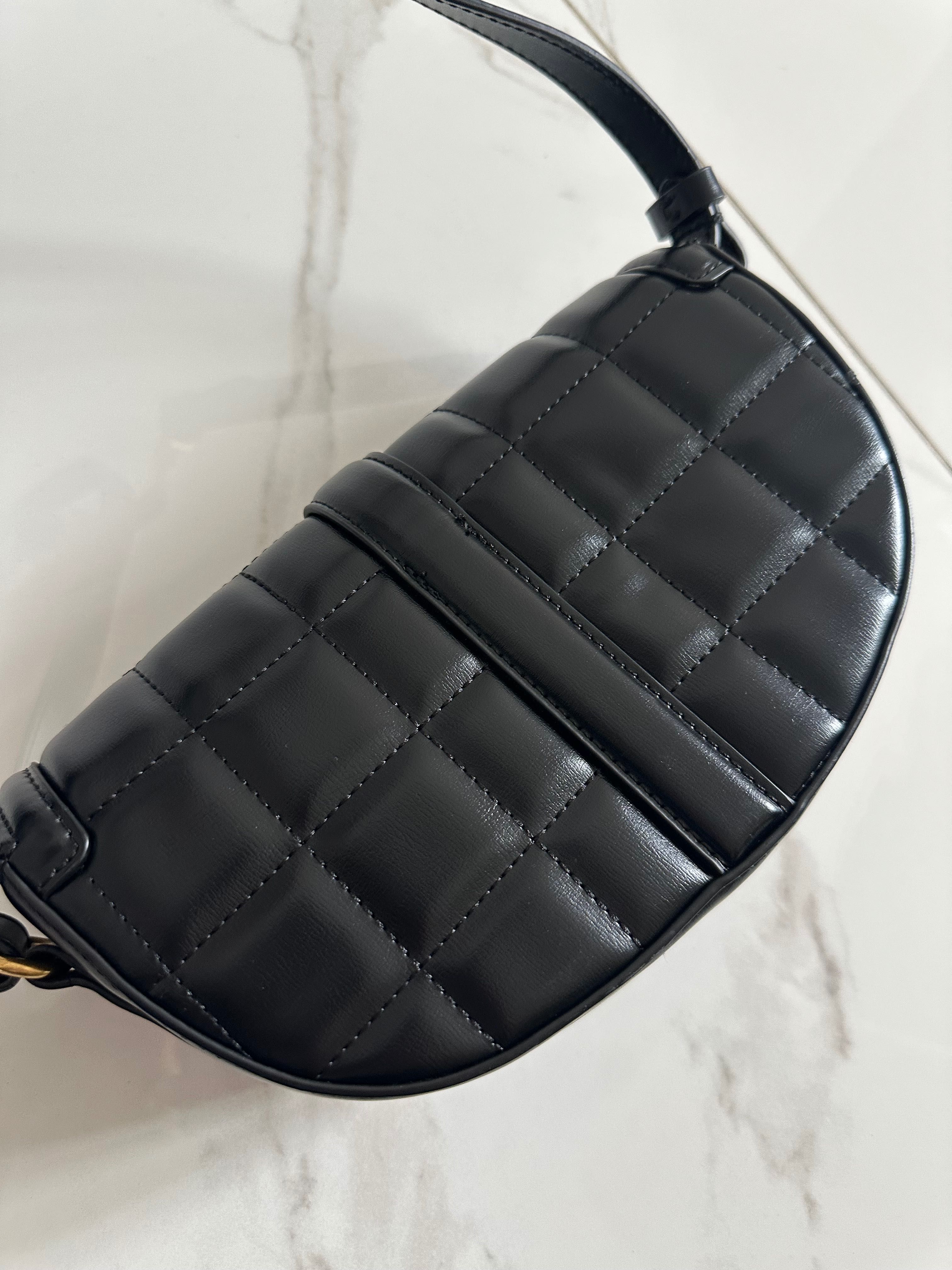 Черна чанта ZARA с дълга дръжка