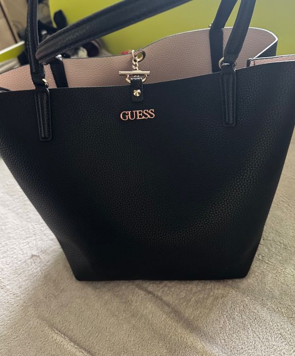 Чанта две лица  – Черно /Бежово