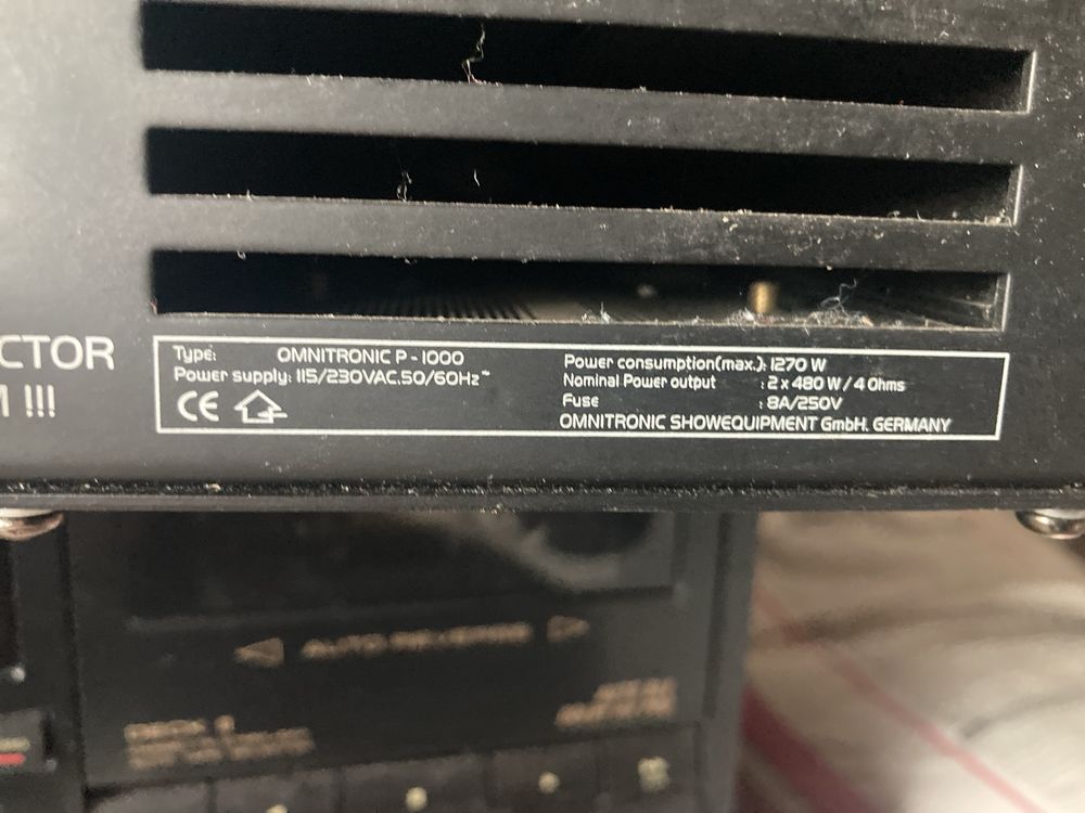 Крайно стъпало Omnitronic P-1000