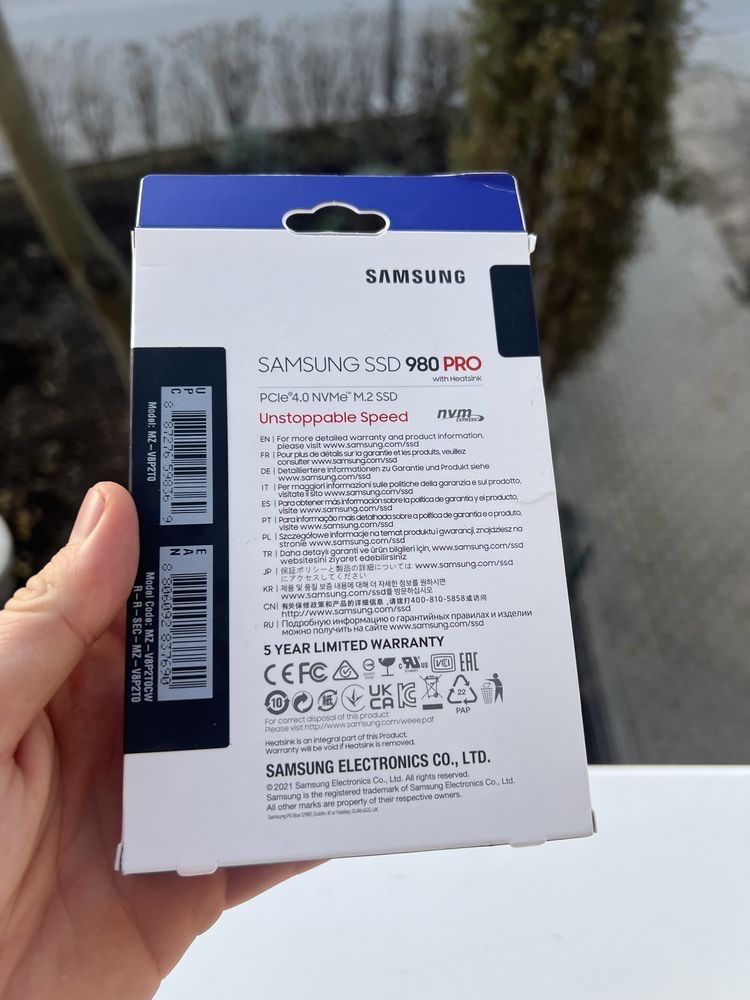 Ssd samsung 980 pro 2 tb, sigilat