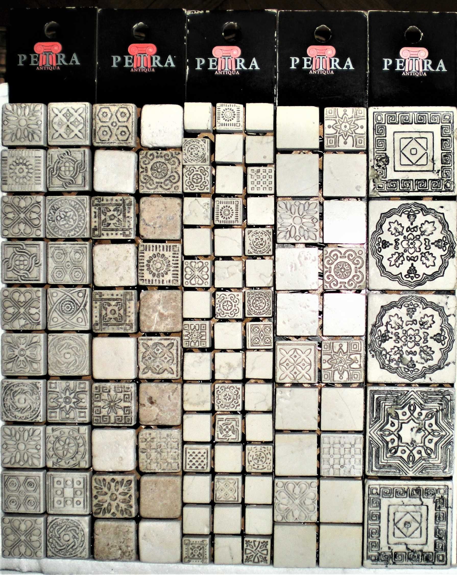 Mozaicuri din piatră naturală cu incizii şi inserţii aur_made in ITALY