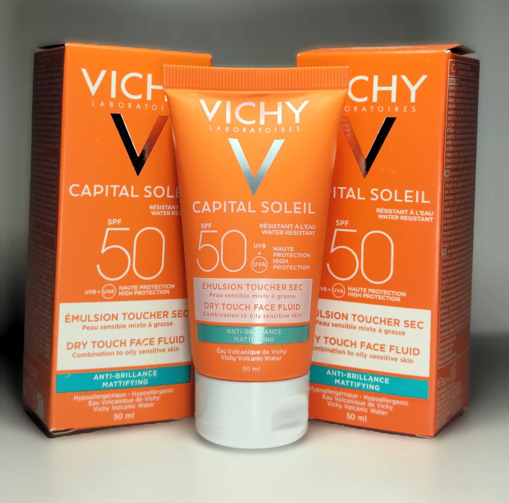 Vichy Capital Ideal Soleil Matlashtiruvchi Emulsiya, Spf 50, 50ML Fran