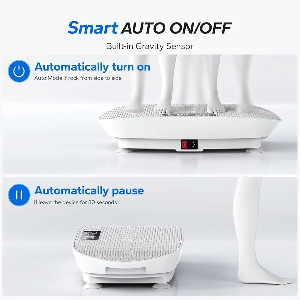 Bluetooth Вибрационна платформа MERACH, фитнес уред за цялото тяло