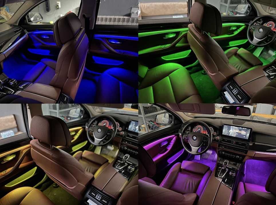 Lumini Ambientale 9 culori BMW F10 Serie 5 2010-2016
