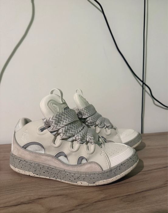 Lanvin curb gri cu alb