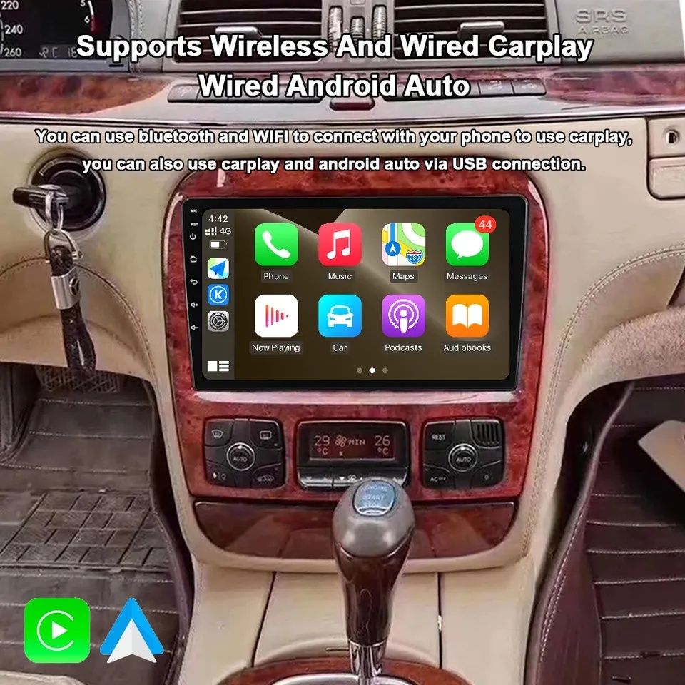 Mercedes 9 инча w220 android мултимедия навигация андроид мерцедес