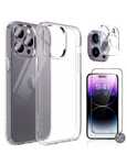 3 in 1 Husa + Folie Sticla + Folie Camera Iphone 14/15/16/PRO/MAX/PLUS
