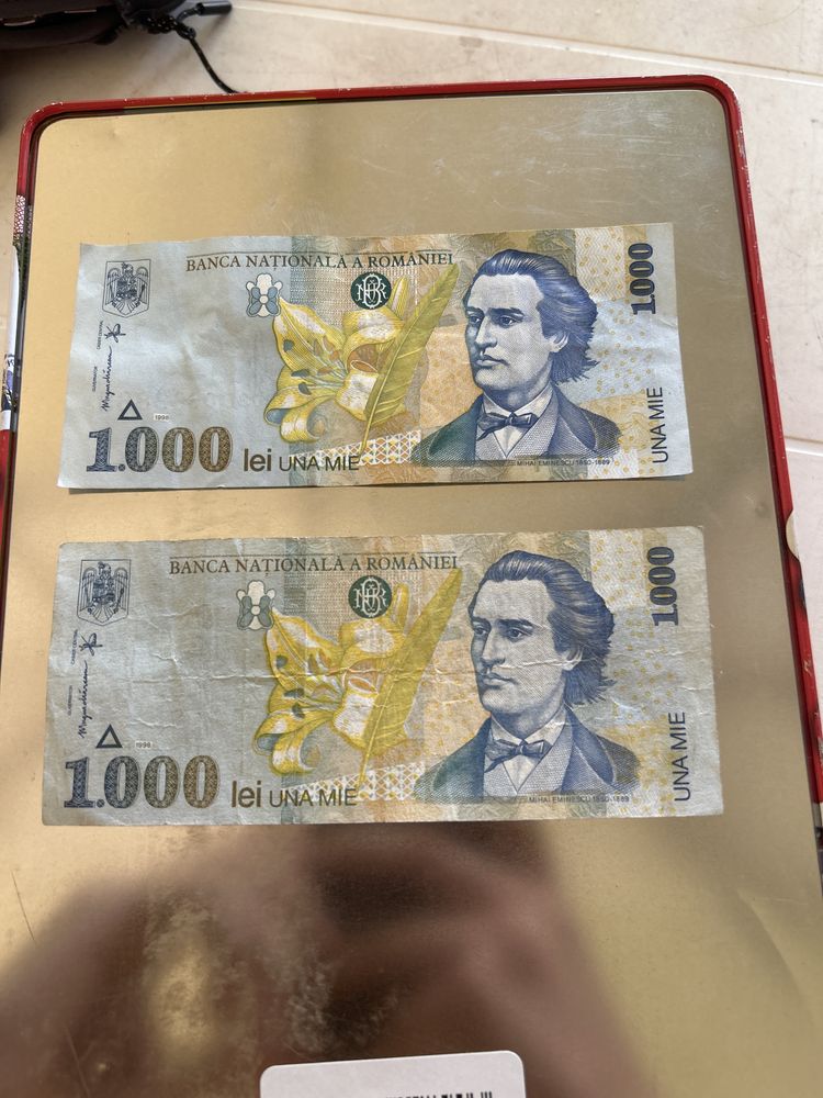 Vand bancnota de 1000 lei din 1998