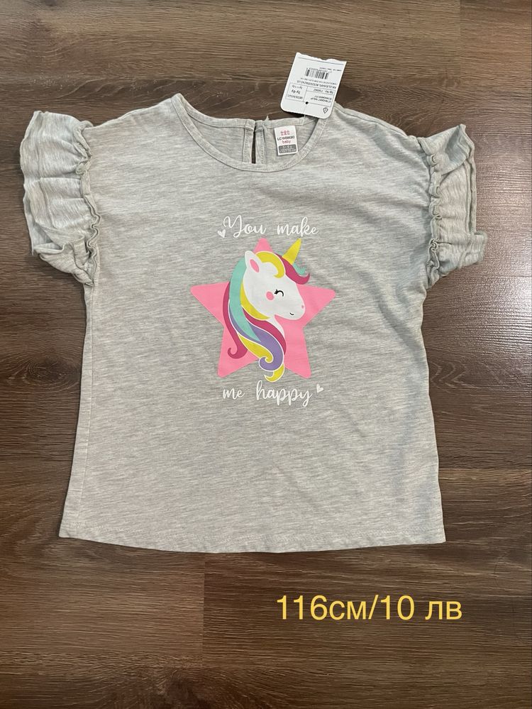 Нови, рокли, блузки,116см, 122,128см