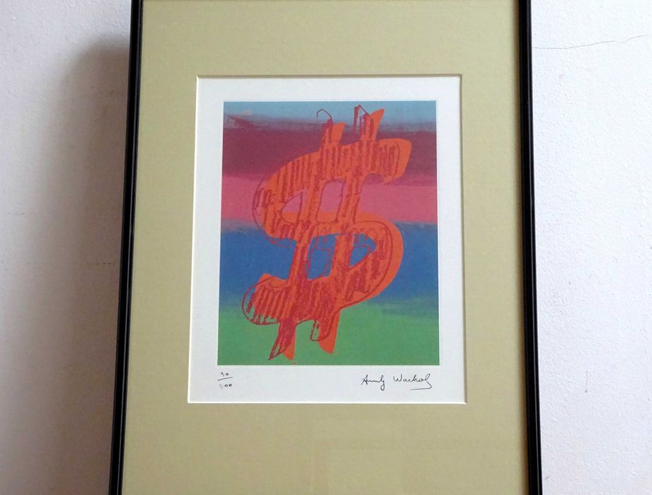 Cromolitografie Andy Warhol, ‘Dollar Sign’ | Piesa Foarte RARA