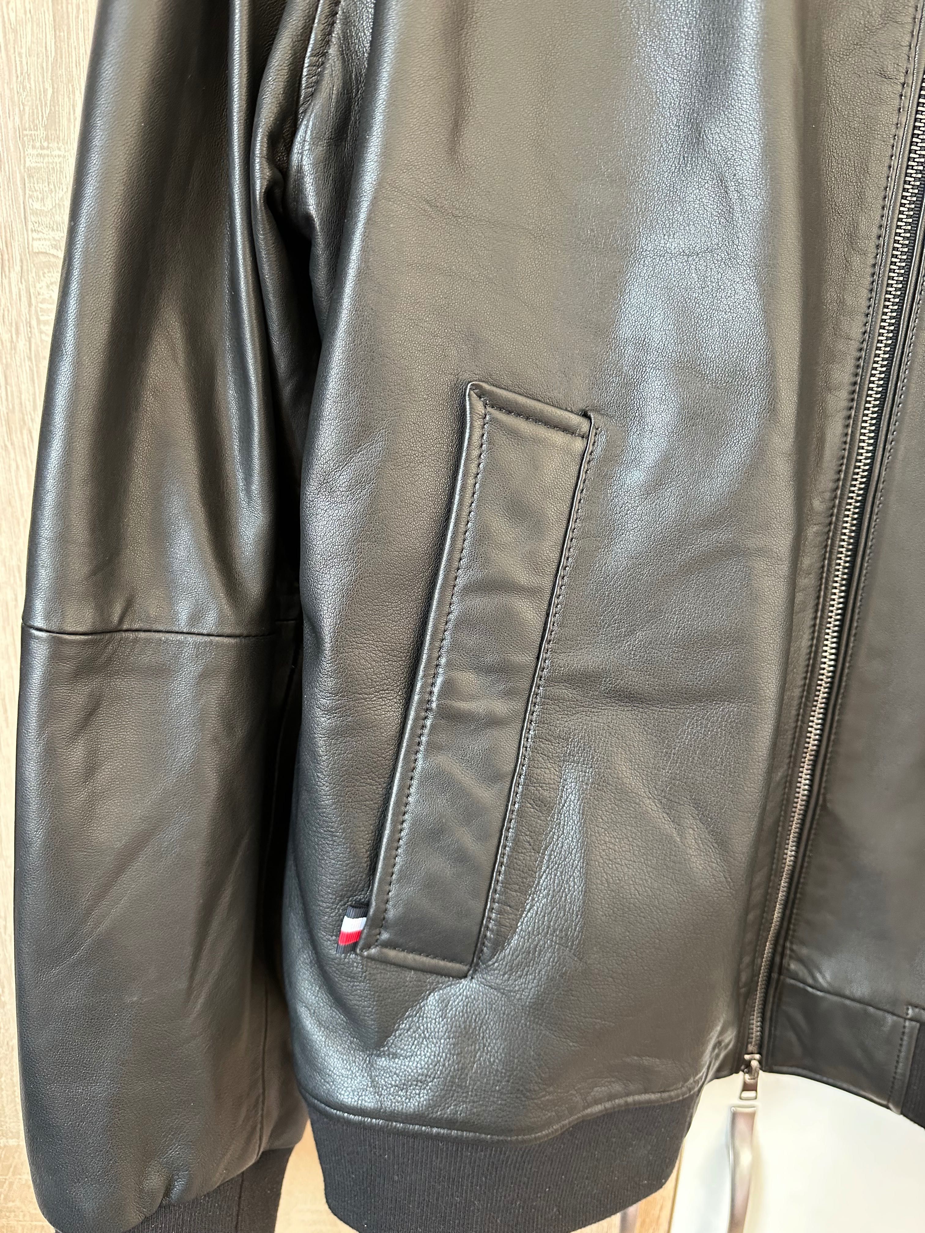 Оригинално кожено яке Tommy Hilfiger XL
