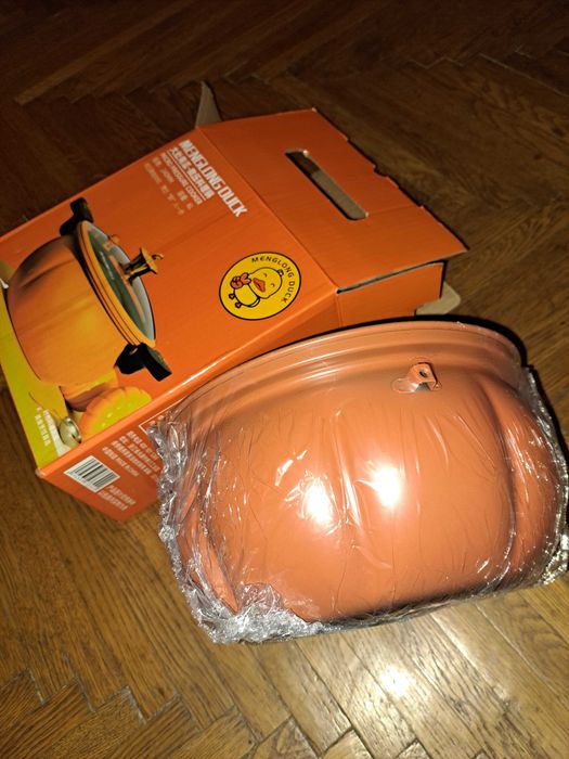 Oala universala sub presiune pentru gătit în forma de dovleac cu capac