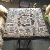 Антична маса с плот мозайка