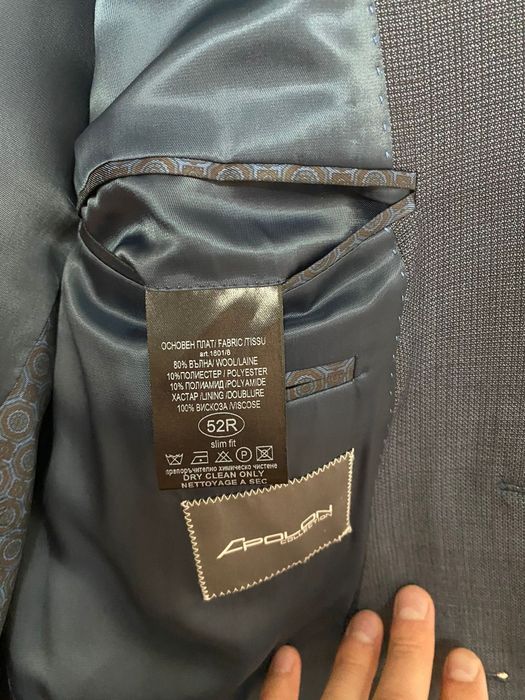 Vand costum din lână mărimea 52+ pantofi piele noi mărimea 42