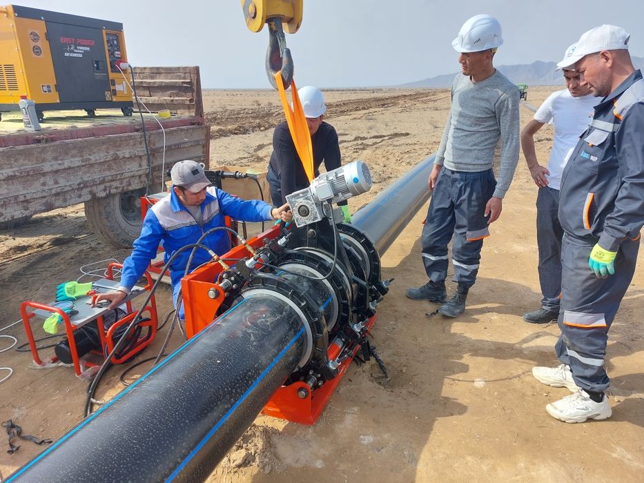 Пластик турубаларни улаймиз полетилин