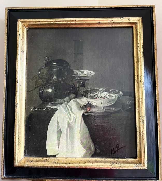 Superba pictura manuala pe panza-Natura statica-Olanda