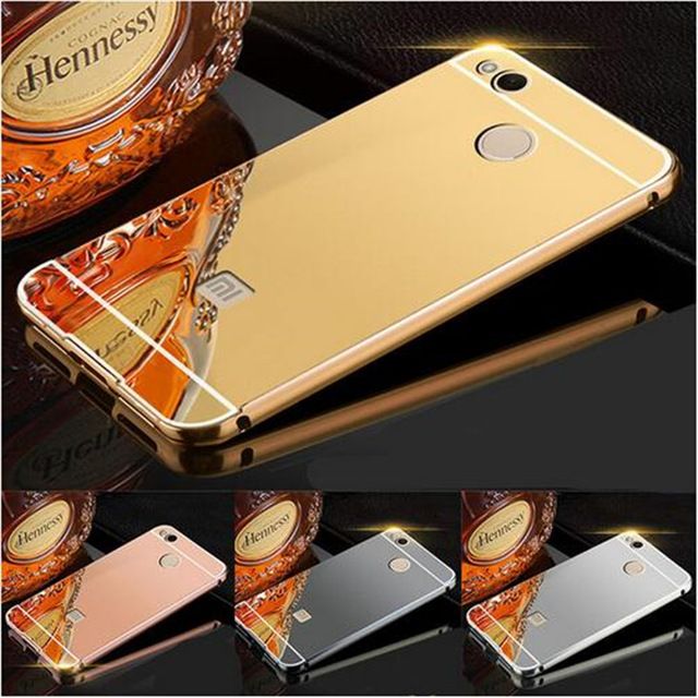 Husa / Bumper aluminiu + spate Oglinda pt. Xiaomi Redmi 4, Redmi 4X