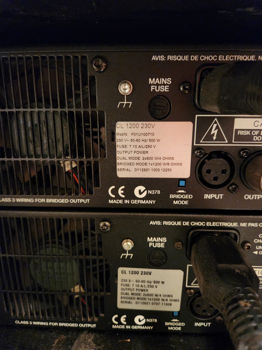 Amplificator amplif Dynacord CL 1200 CL 800