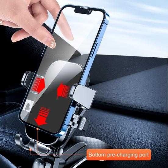 Suport auto universal pentru smartphone, Aplicabil pe bord, Negru