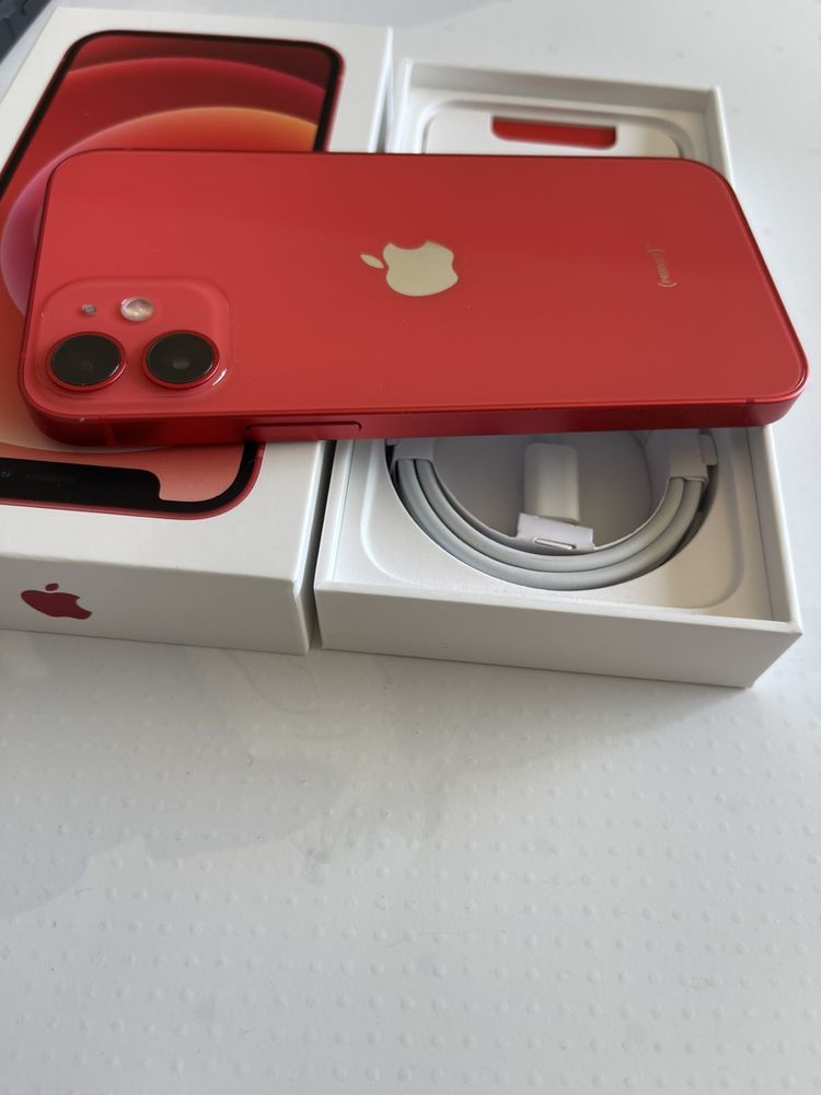 iPhone 12 Mini Red 64GB-Като нов 91% батерия